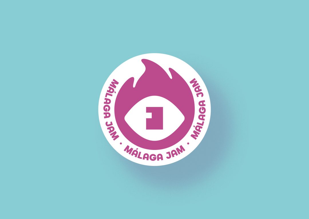 sticker marca málaga jam